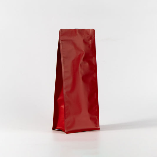 【フラットボトム袋】1000g｜140x345x95mm マットレッド