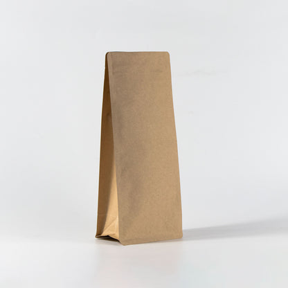 【フラットボトム袋】1000g｜140x345x95mm ブラウンクラフトペーパー
