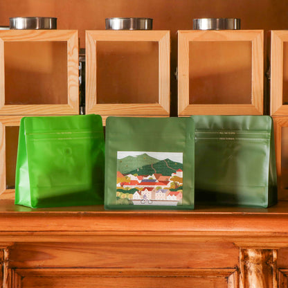 【フラットボトム袋】500g｜190x200x80mm マットグレー